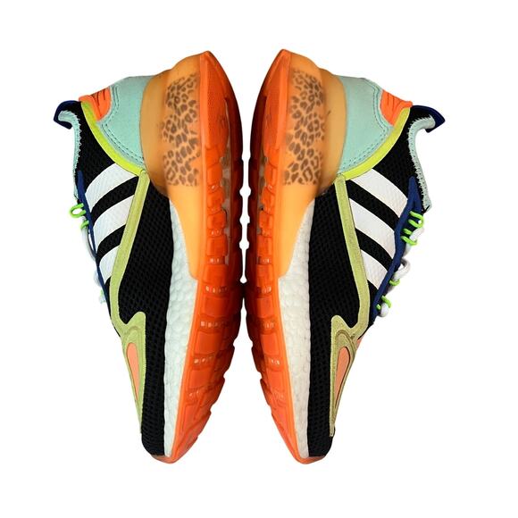 Adidas ZX 2K Boost FX6530 Black Multi-Color Leopard Sole Women’s Size 5 - Picture 7 of 12